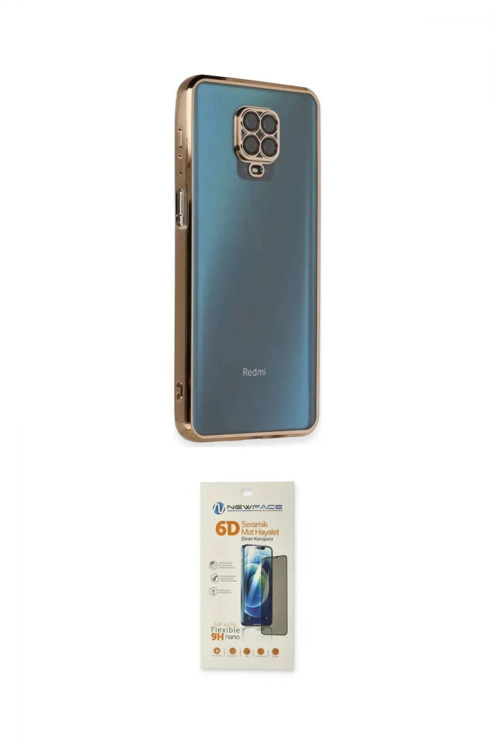 ieg™ Redmi Note 9 Pro Kılıf Vadi Minimal - Siyah 6D Mat Seramik Hayalet Nano Ekran Koruyucu
