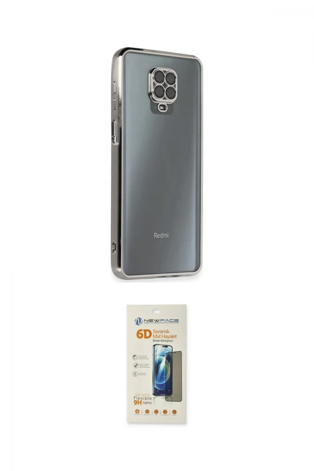 ieg™ Redmi Note 9 Pro Kılıf Vadi Minimal - Siyah 6D Mat Seramik Hayalet Nano Ekran Koruyucu