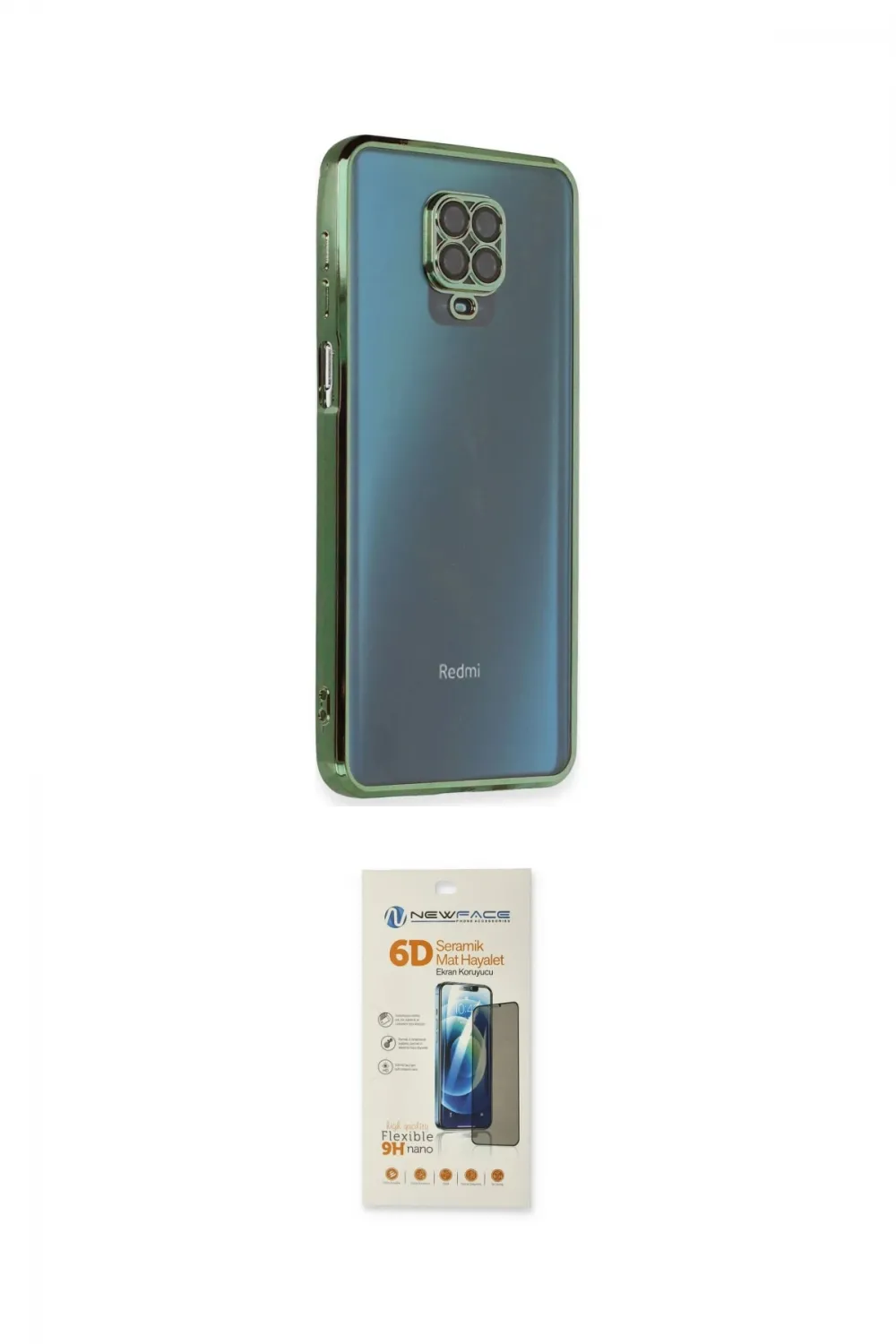 ieg™ Redmi Note 9 Pro Kılıf Vadi Minimal - Siyah 6D Mat Seramik Hayalet Nano Ekran Koruyucu