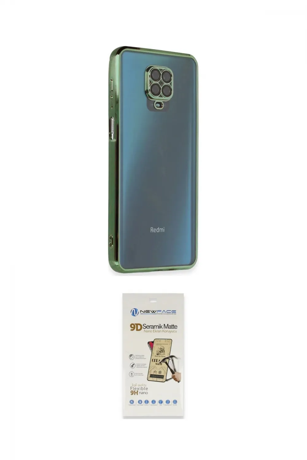 ieg™ Redmi Note 9 Pro Kılıf Vadi Minimal - Siyah Mat Seramik Nano Ekran Koruyucu