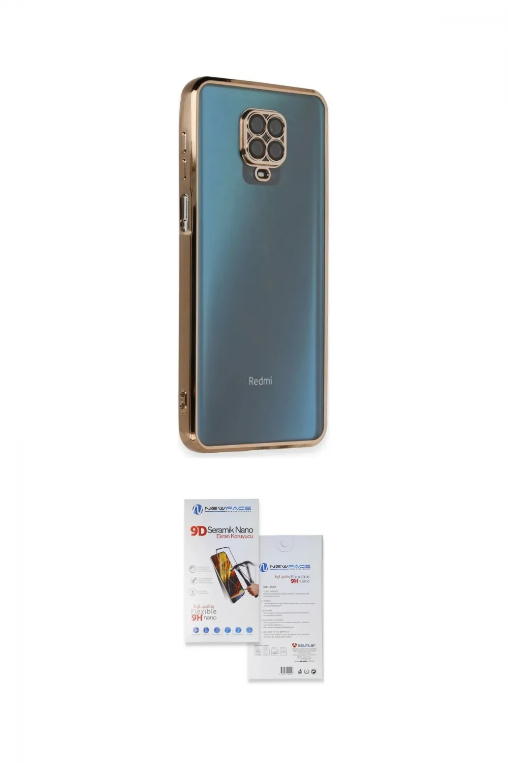ieg™ Redmi Note 9 Pro Kılıf Vadi Minimal - Siyah Seramik Nano Ekran Koruyucu