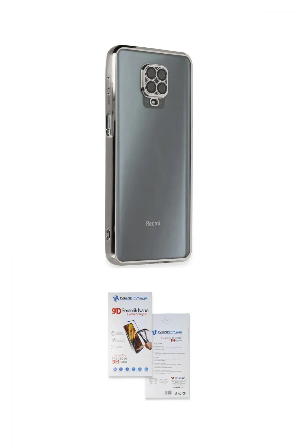 ieg™ Redmi Note 9 Pro Kılıf Vadi Minimal - Siyah Seramik Nano Ekran Koruyucu