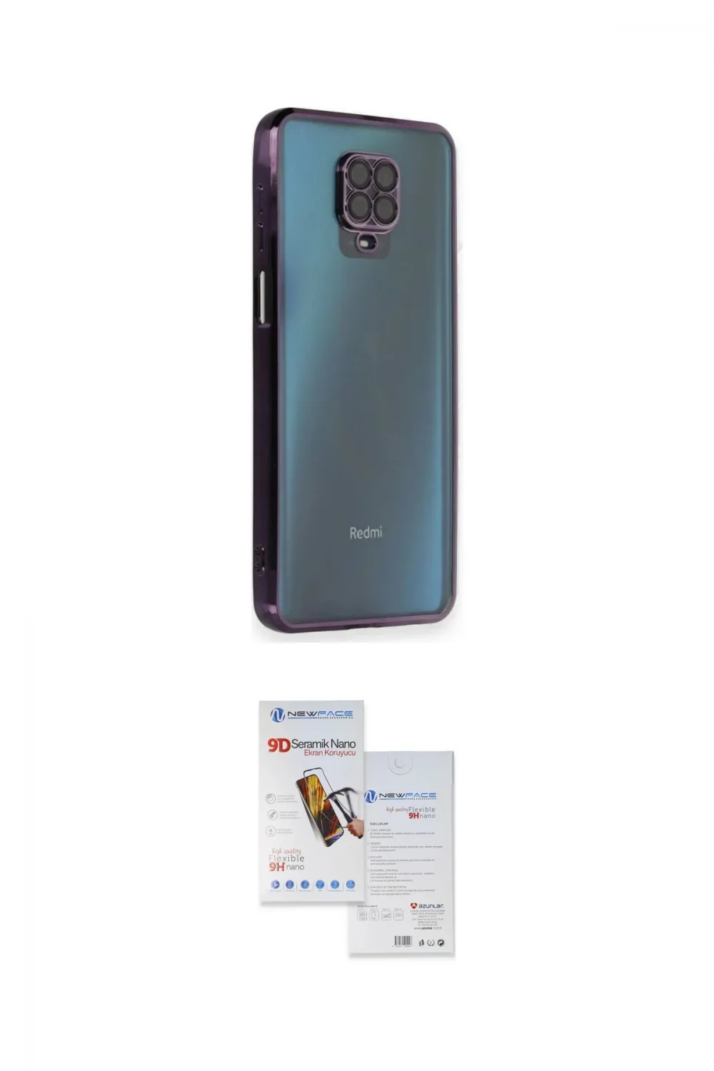 ieg™ Redmi Note 9 Pro Kılıf Vadi Minimal - Siyah Seramik Nano Ekran Koruyucu
