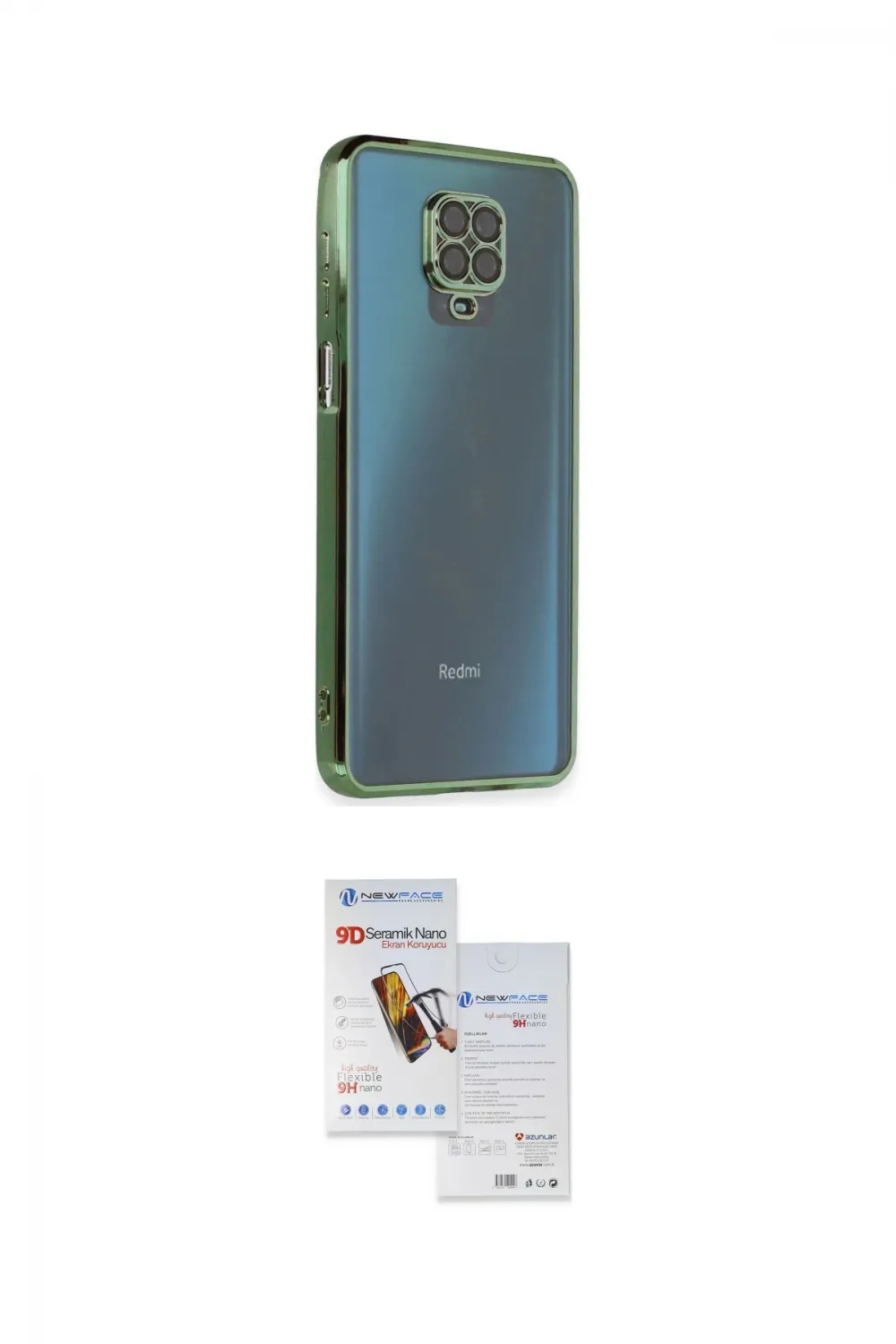 ieg™ Redmi Note 9 Pro Kılıf Vadi Minimal - Siyah Seramik Nano Ekran Koruyucu