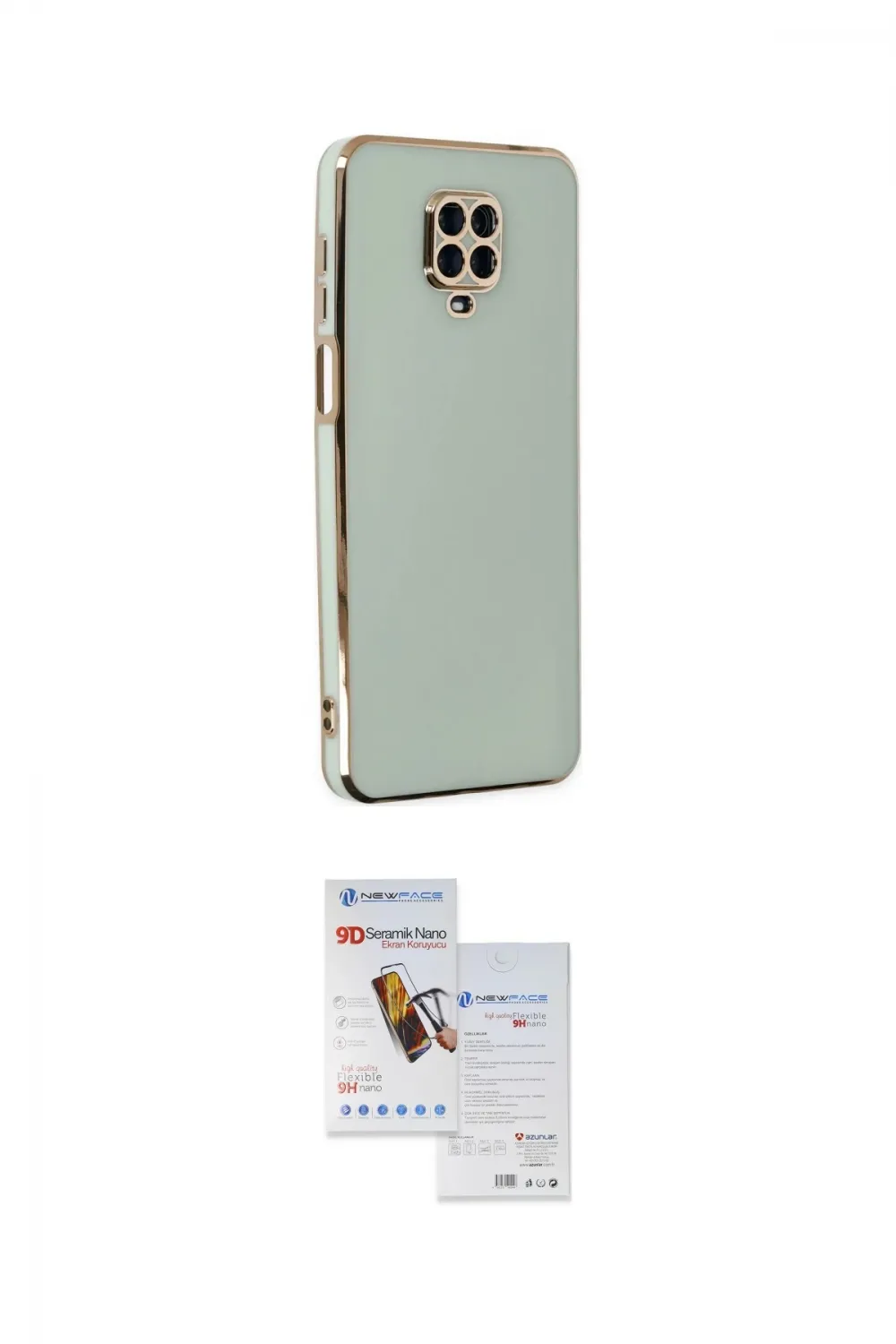 ieg™ Redmi Note 9 Pro Kılıf Yankı Serisi - Siyah Seramik Nano Ekran Koruyucu