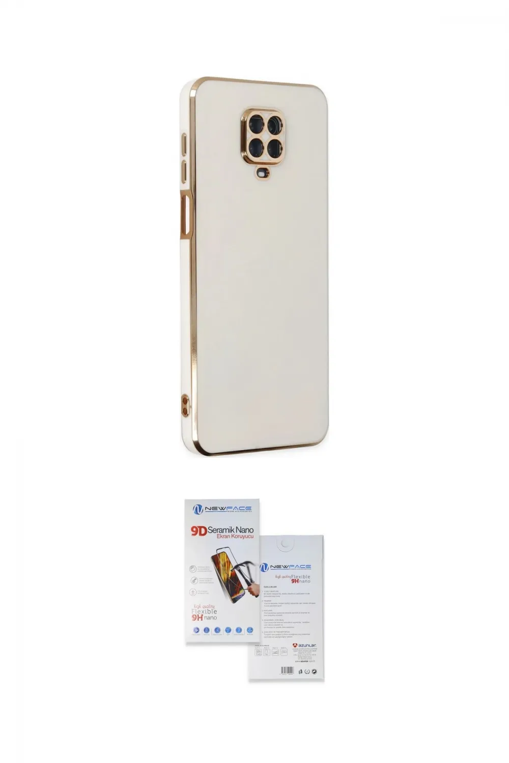 ieg™ Redmi Note 9 Pro Kılıf Yankı Serisi - Siyah Seramik Nano Ekran Koruyucu
