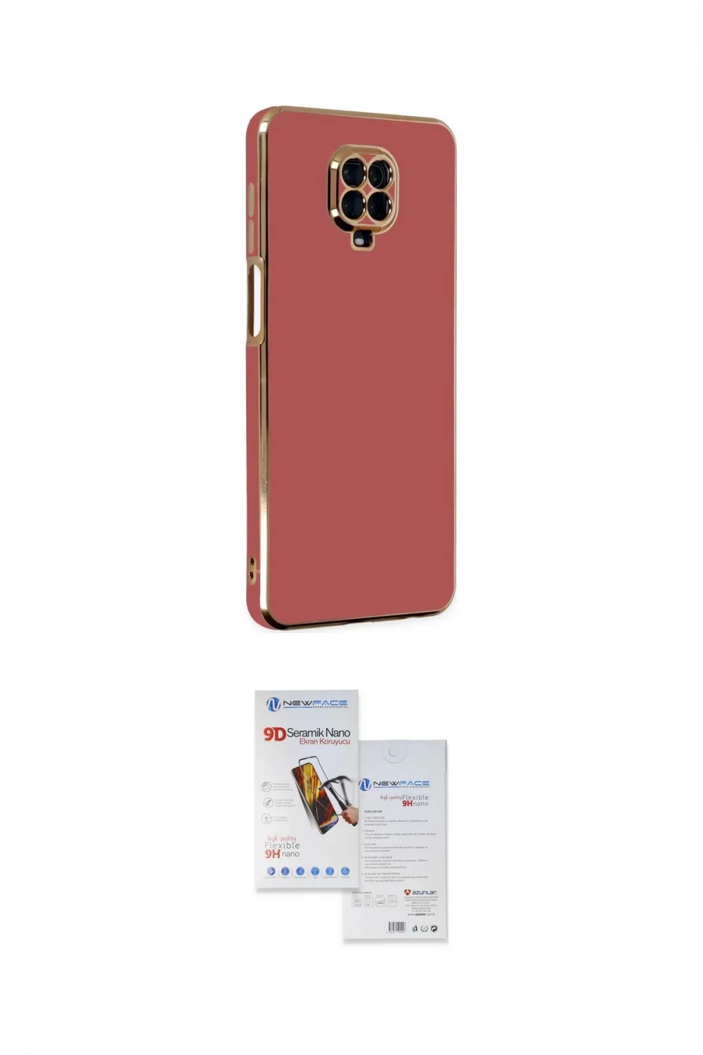 ieg™ Redmi Note 9 Pro Kılıf Yankı Serisi - Siyah Seramik Nano Ekran Koruyucu