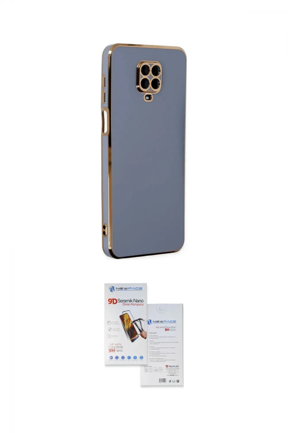 ieg™ Redmi Note 9 Pro Kılıf Yankı Serisi - Siyah Seramik Nano Ekran Koruyucu