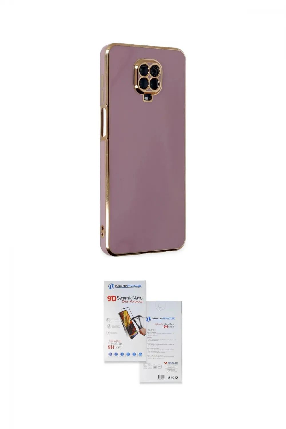 ieg™ Redmi Note 9 Pro Kılıf Yankı Serisi - Siyah Seramik Nano Ekran Koruyucu