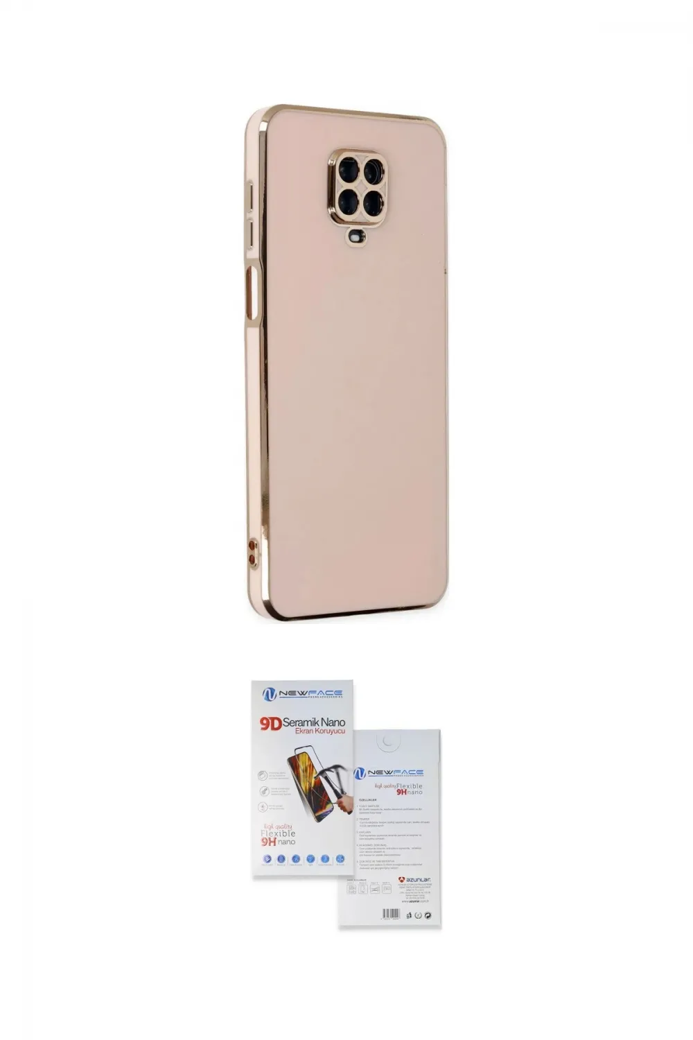 ieg™ Redmi Note 9 Pro Kılıf Yankı Serisi - Siyah Seramik Nano Ekran Koruyucu