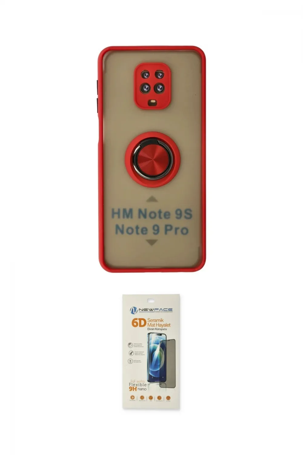 ieg™ Redmi Note 9 Pro Kılıf Yörünge Çizgi - Siyah 6D Mat Seramik Hayalet Nano Ekran Koruyucu