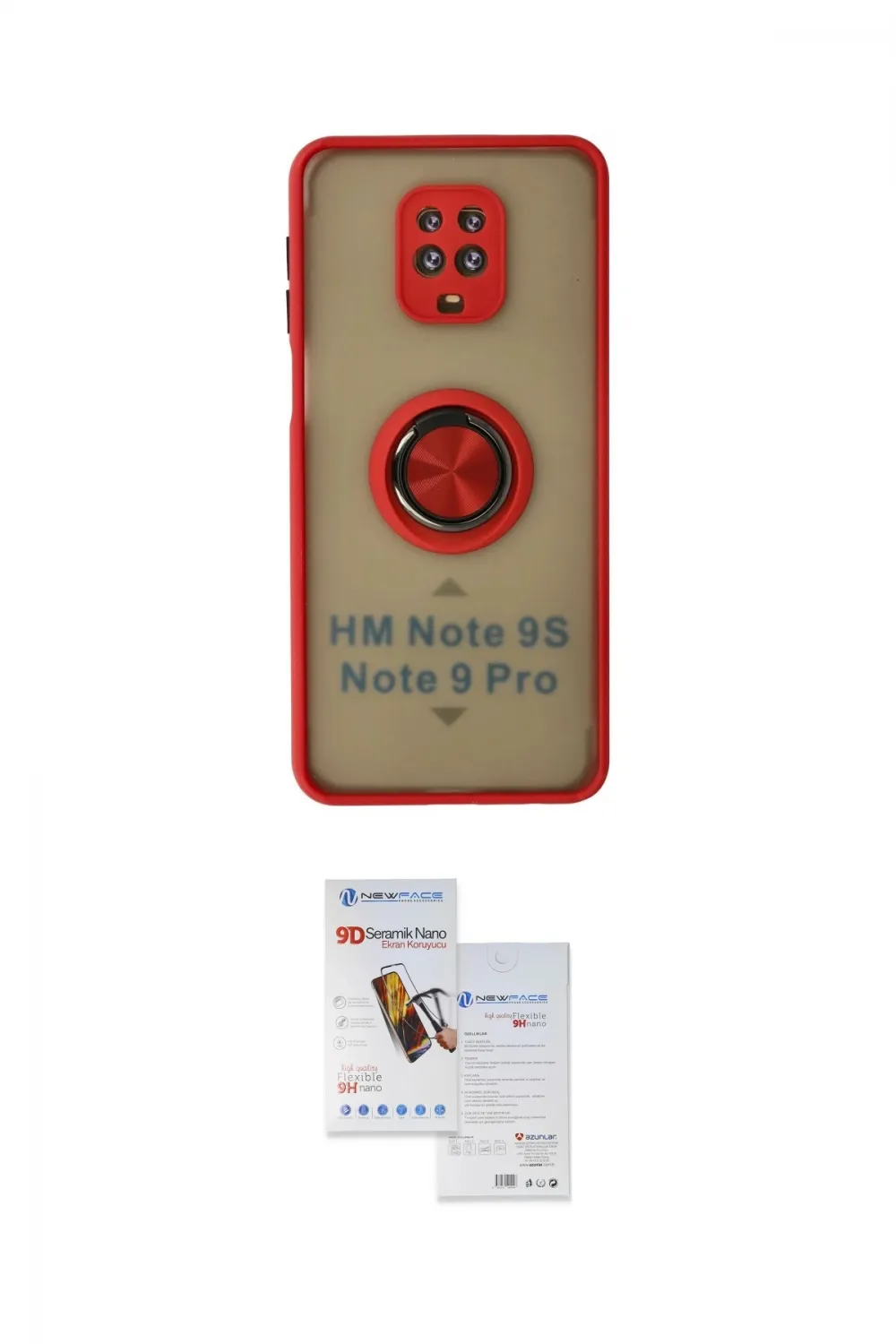 ieg™ Redmi Note 9 Pro Kılıf Yörünge Çizgi - Siyah Seramik Nano Ekran Koruyucu