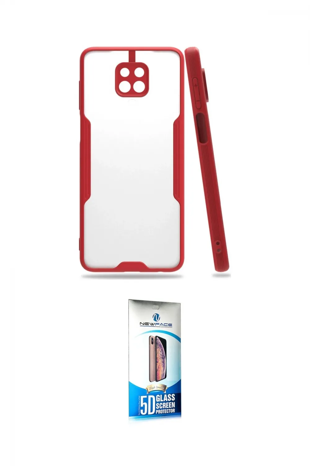ieg™ Redmi Note 9S Kılıf Atlas Asil Serisi - Siyah 5D Eko Cam Ekran Koruyucu