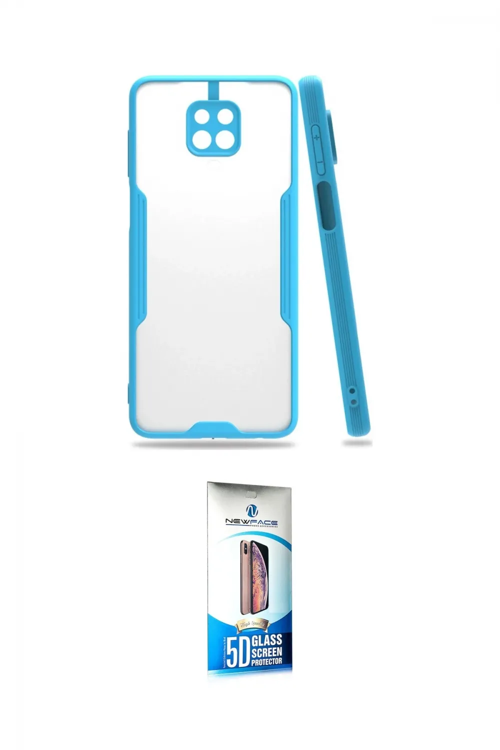 ieg™ Redmi Note 9S Kılıf Atlas Asil Serisi - Siyah 5D Eko Cam Ekran Koruyucu