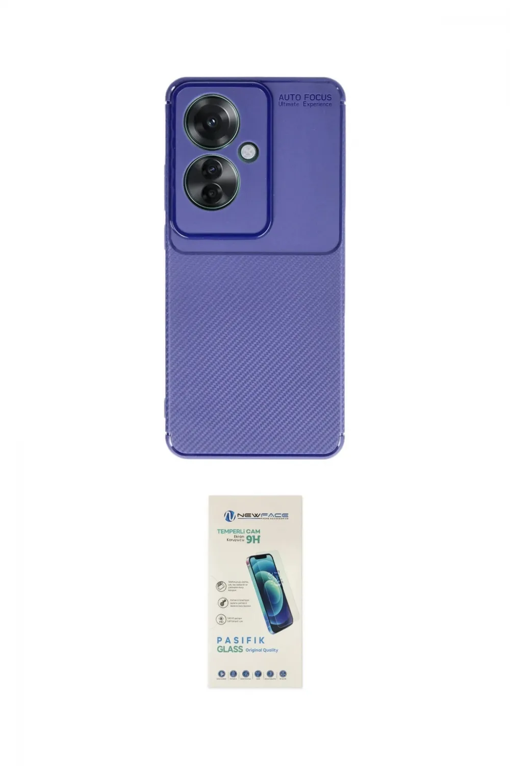 ieg™ Reno 11F Kılıf Eksen Form Prime - Şeffaf Pasifik Cam Ekran Koruyucu