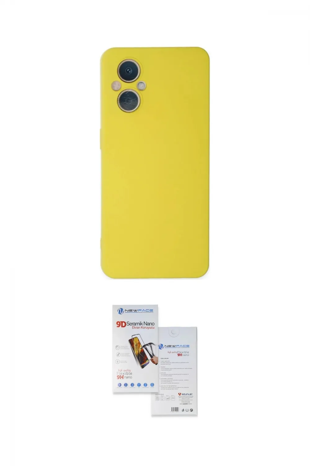 ieg™ Reno 7 Lite Kılıf Ahenk Serisi - Siyah Seramik Nano Ekran Koruyucu