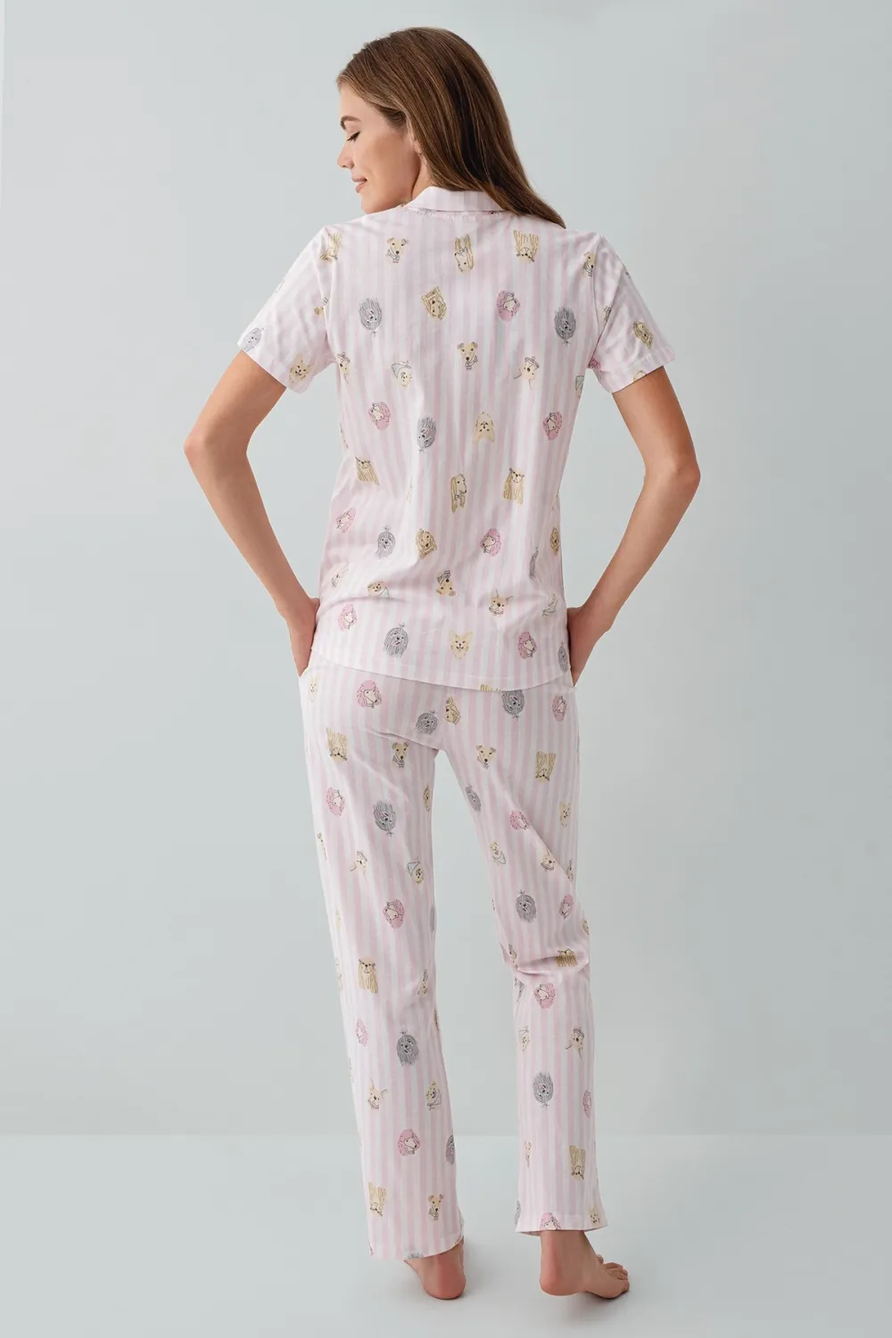 ieg™ RolyPoly 3809-S Kadın Gömlek Pijama Takım