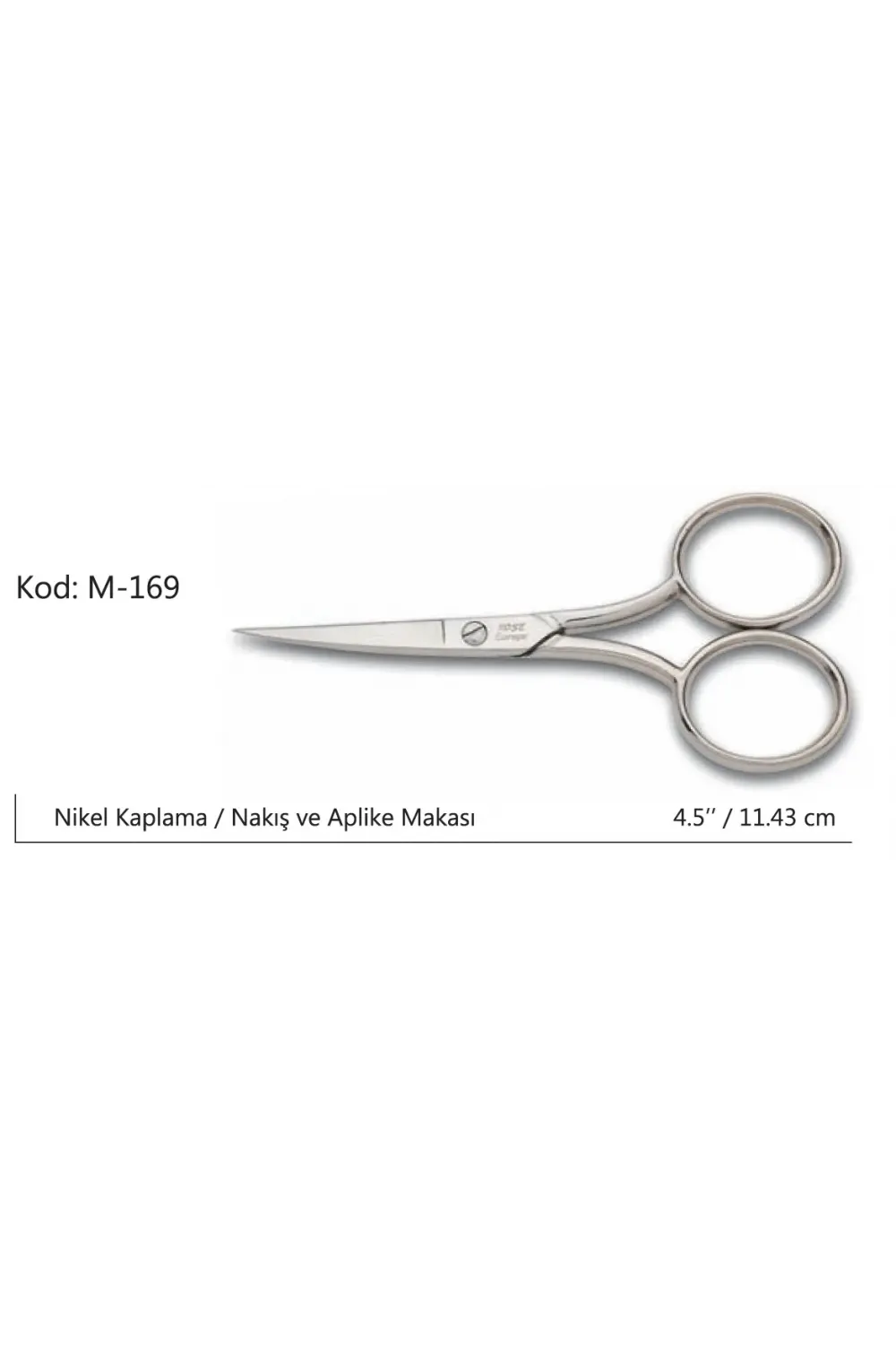 ieg™ Rose Europe Az Kalın Nakış Makası Süper Kalite No:4,5 11,43 CM