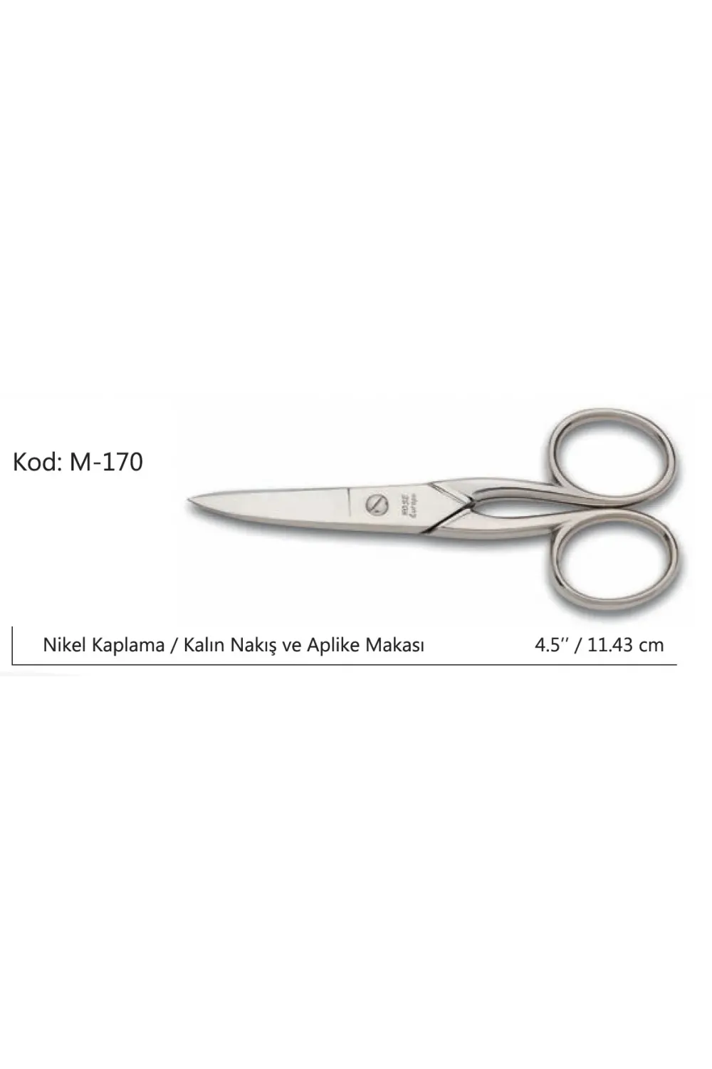 ieg™ Rose Europe Kalın Nakış Makası Süper Kalite No:4.5 11,43 CM