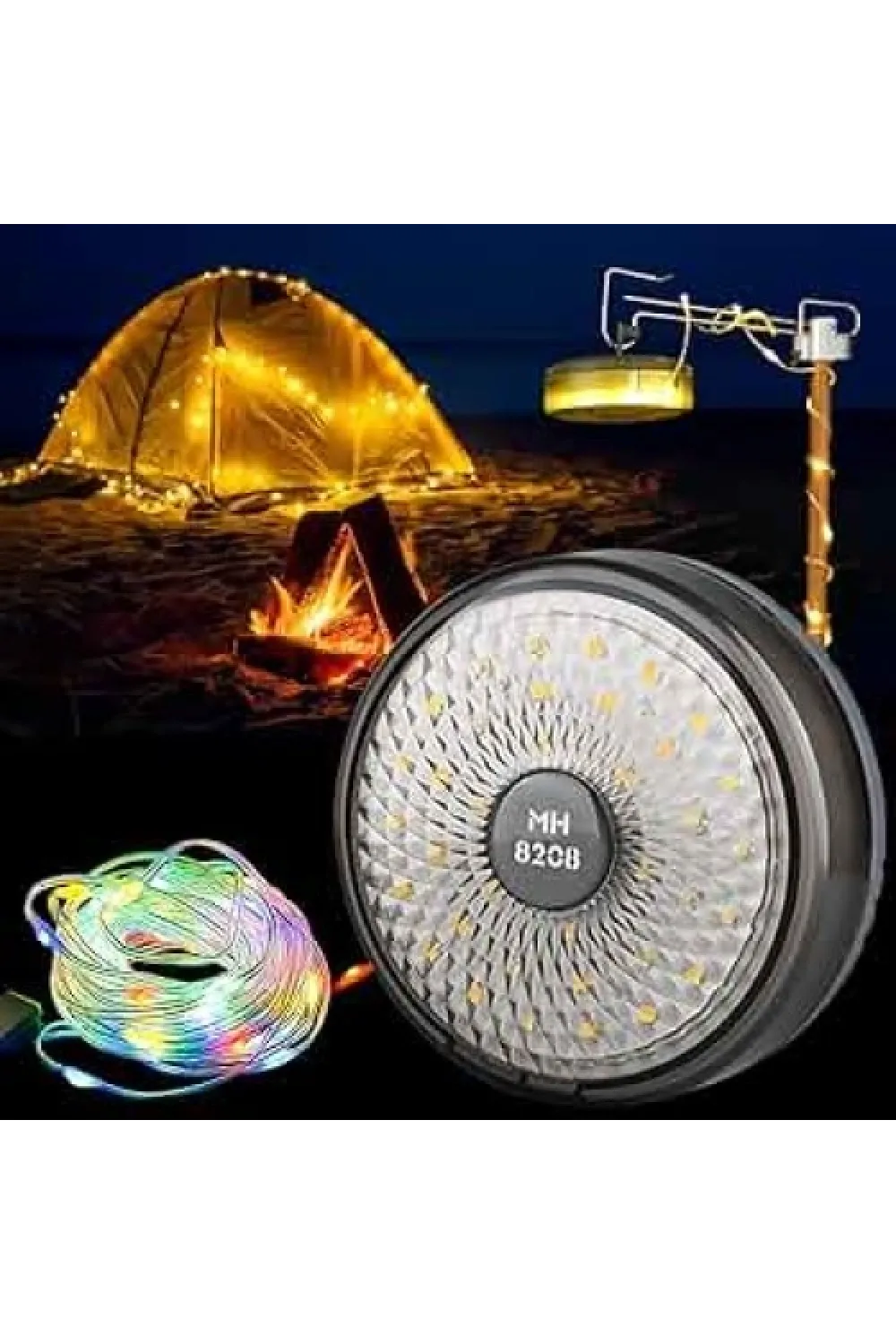Şarjlı 10 Metre Kamp Lambası Led Işık