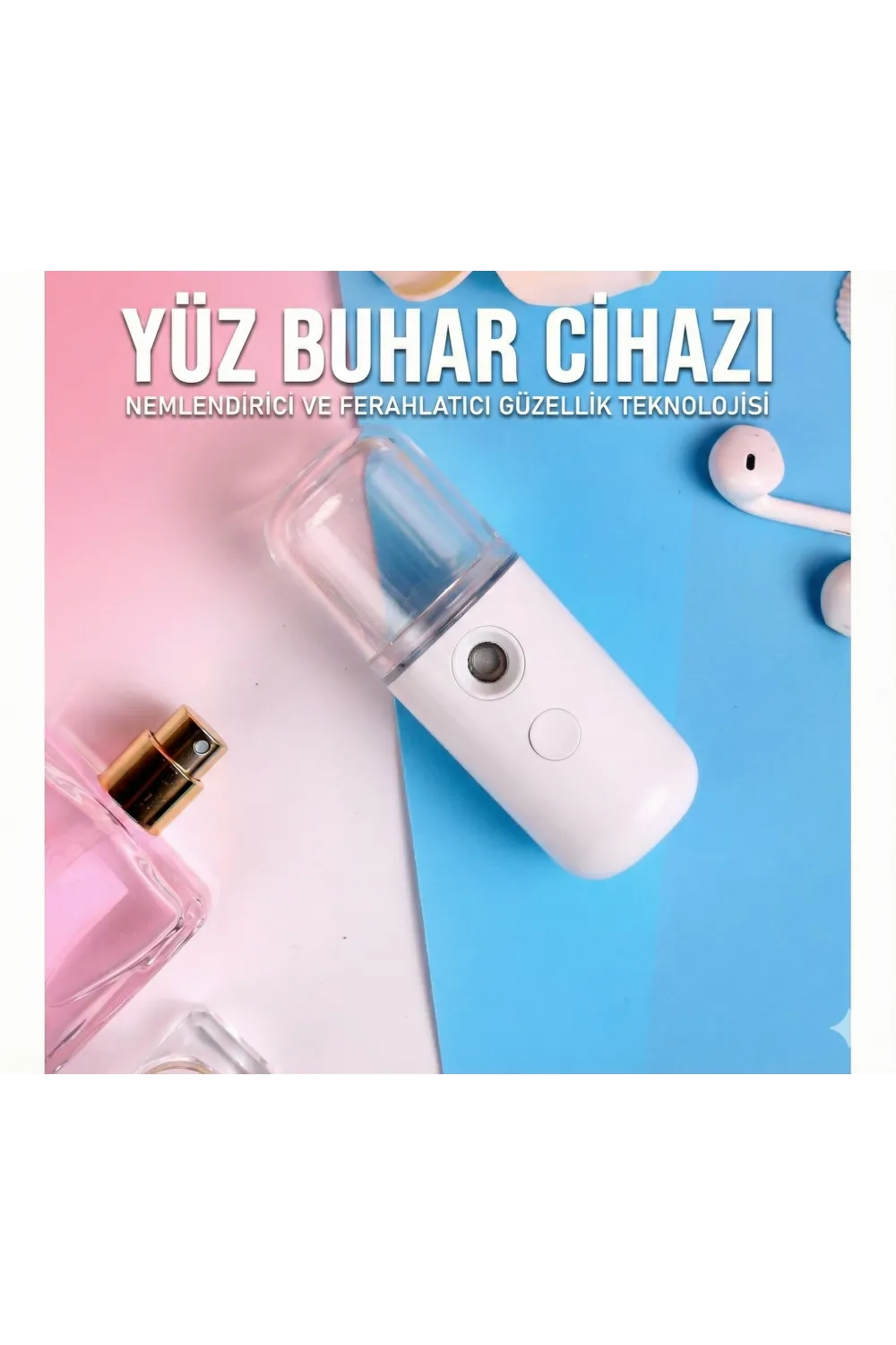 ieg™ Şarjlı Mini Yüz Nemlendirici Dezenfektan Cihazı Mist Sprayer