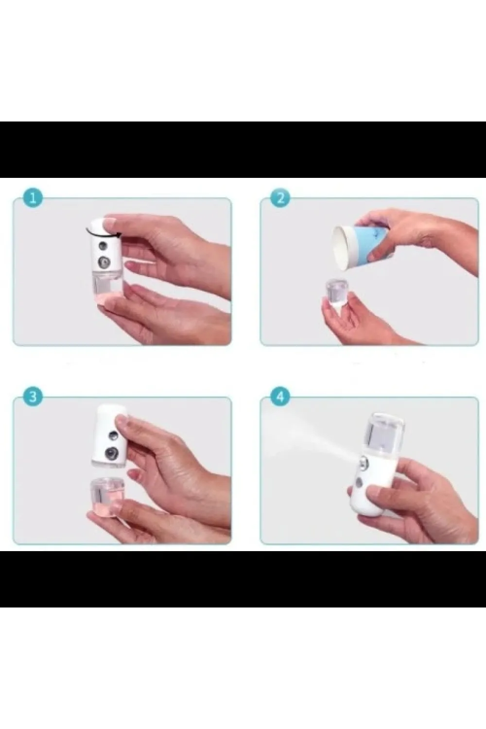 Şarjlı Mini Yüz Nemlendirici Dezenfektan Cihazı Mist Sprayer