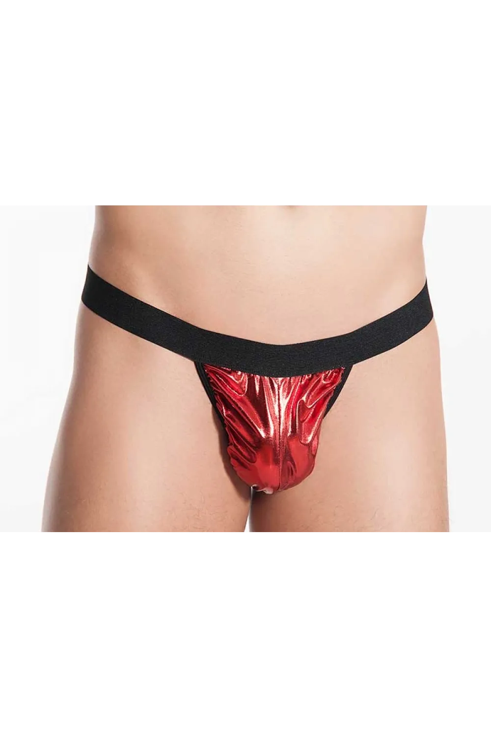  Fantezi Kırmızı Lame Seksi Erkek String - Tanga IEG4590