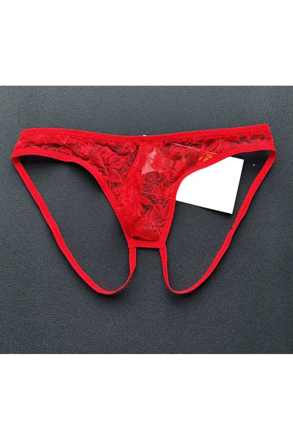 Seksi Dantelli Arkası Açık Seksi Kırmızı Erkek Külot IEG4627