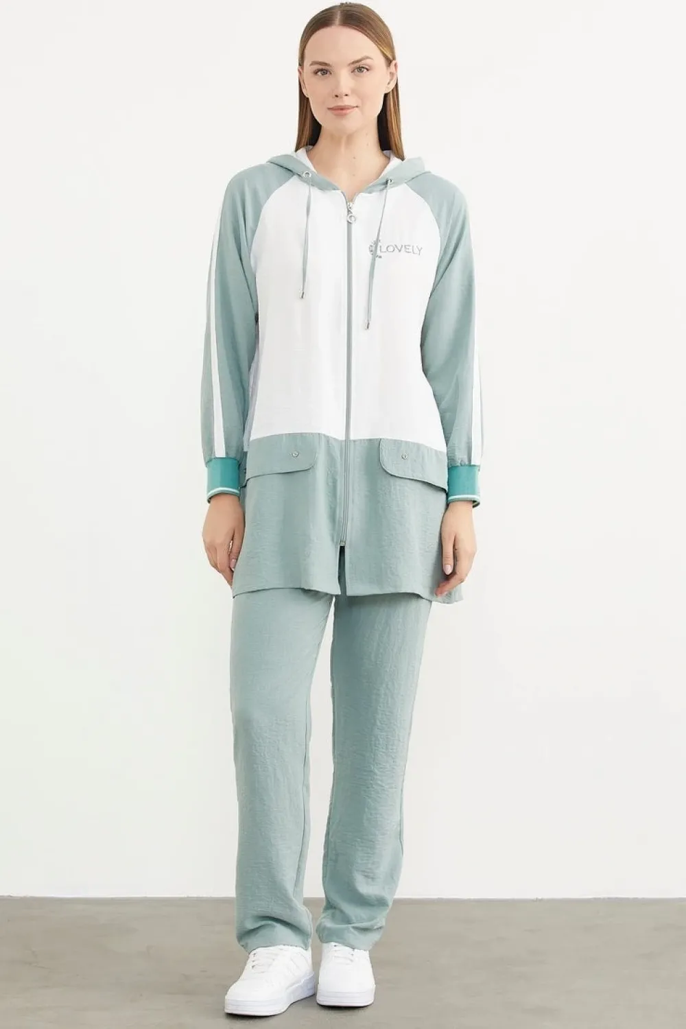 ieg™ Sementa 76318 Fermuarlı Tunik Krep Takım