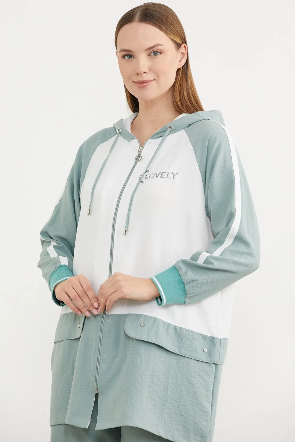ieg™ Sementa 76318 Fermuarlı Tunik Krep Takım