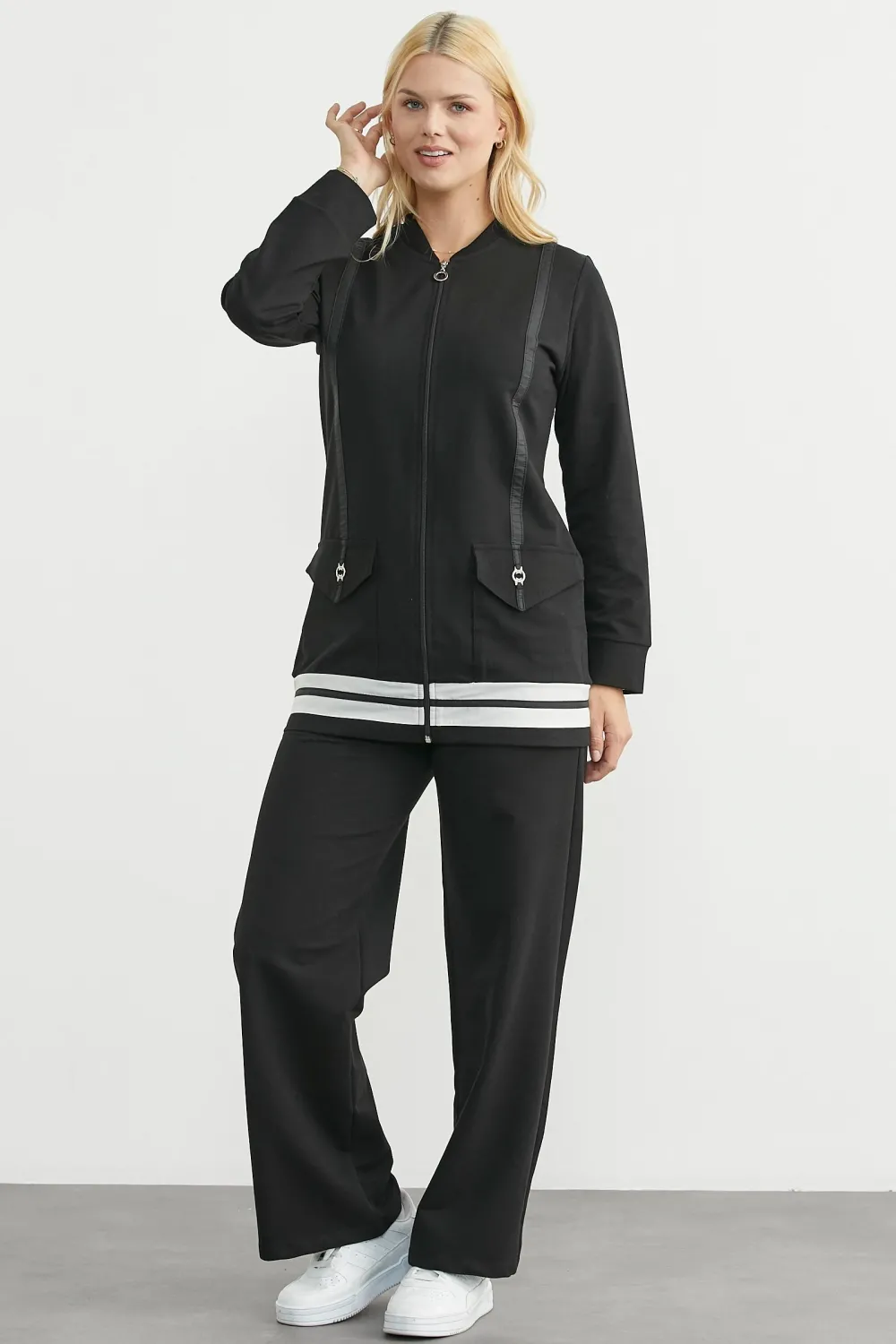 ieg™ Sementa 76511 Tam Fermuarlı Tunik Eşofman Takım