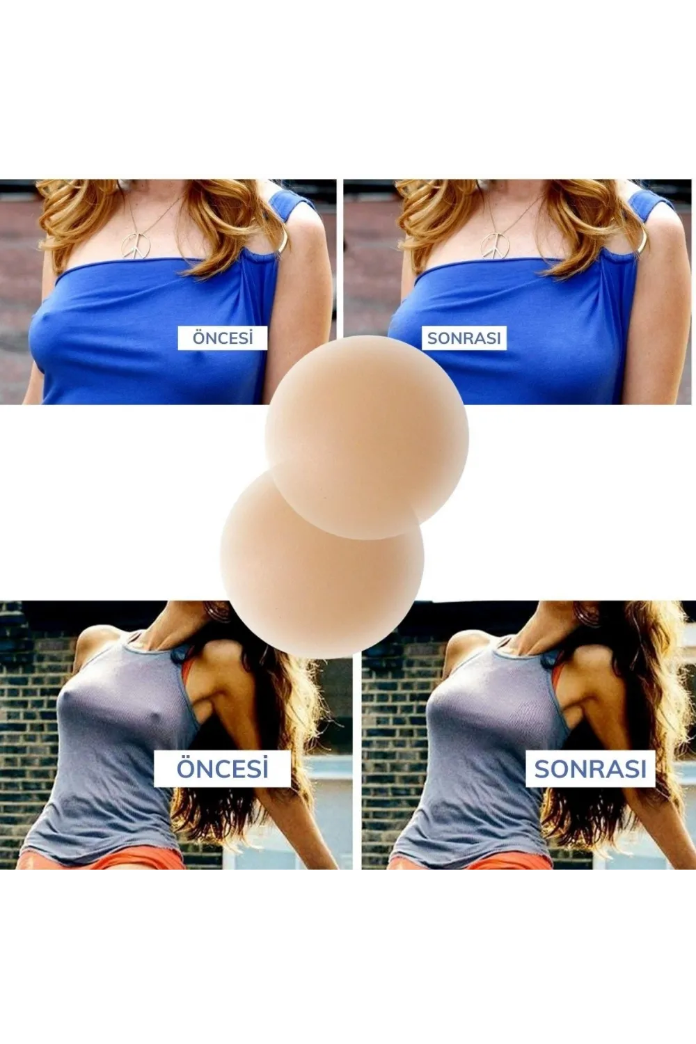 Silikon Göğüs Ucu Kapatıcı Gizleyici Bant Aparat  Nipple Pad