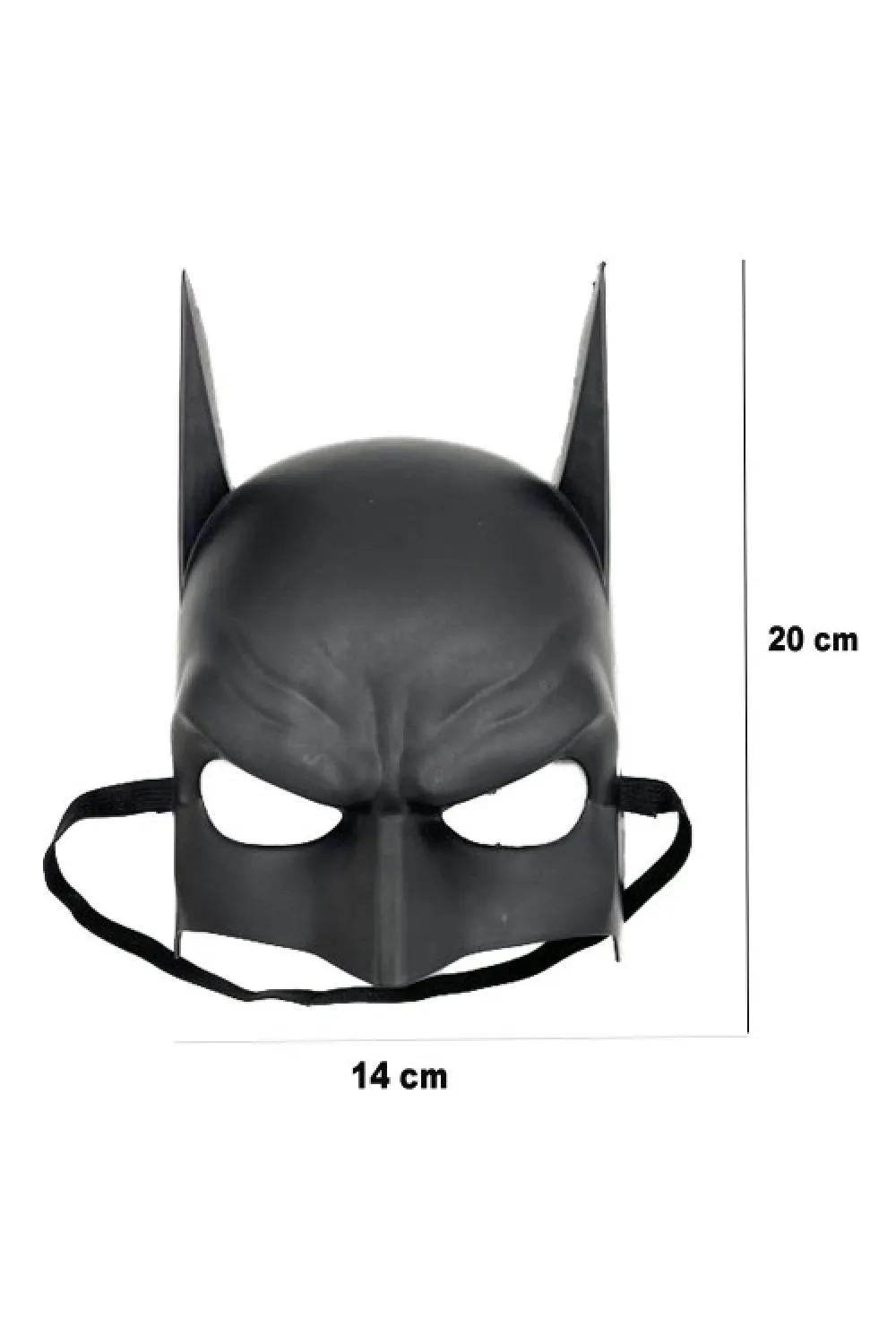 Siyah Çocuk Batman Maskesi Lastikli
