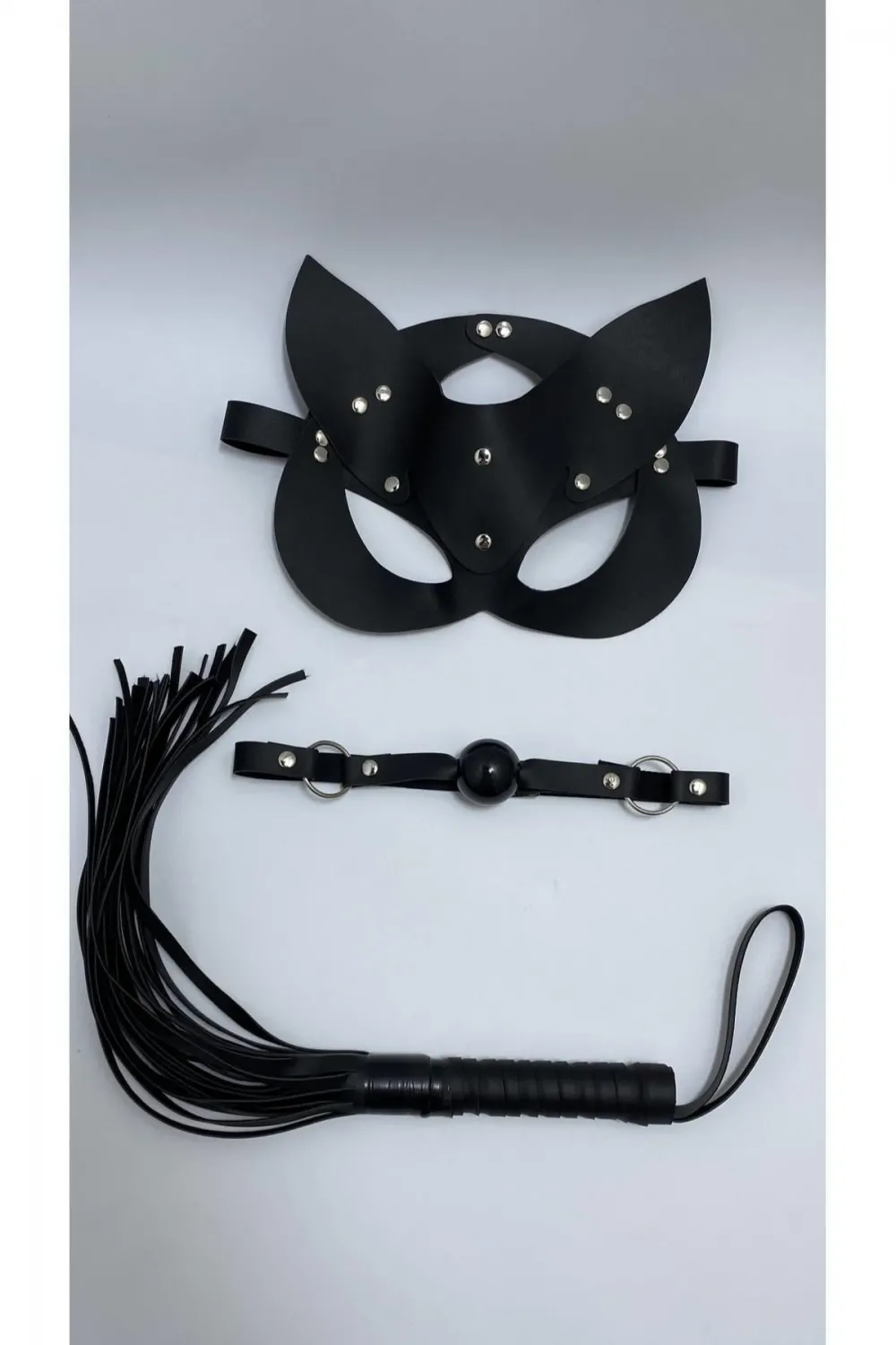 Siyah Maske Ağız Topu,3Lü Set