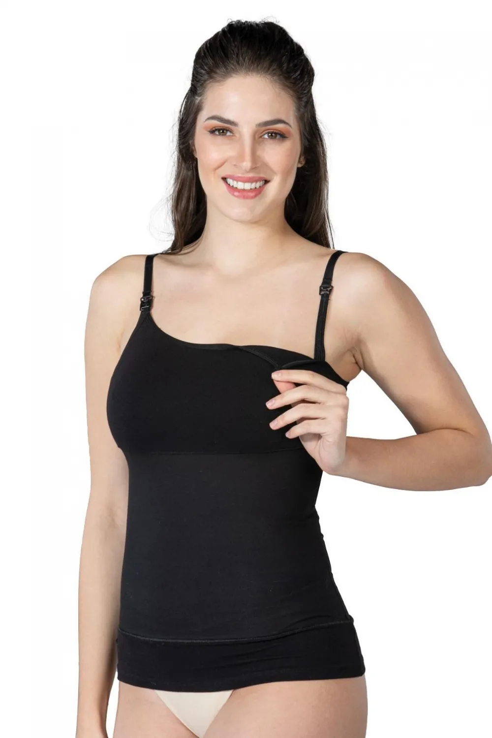Siyah MI  1402 Modal Cotton Emzirme Atlet Korse