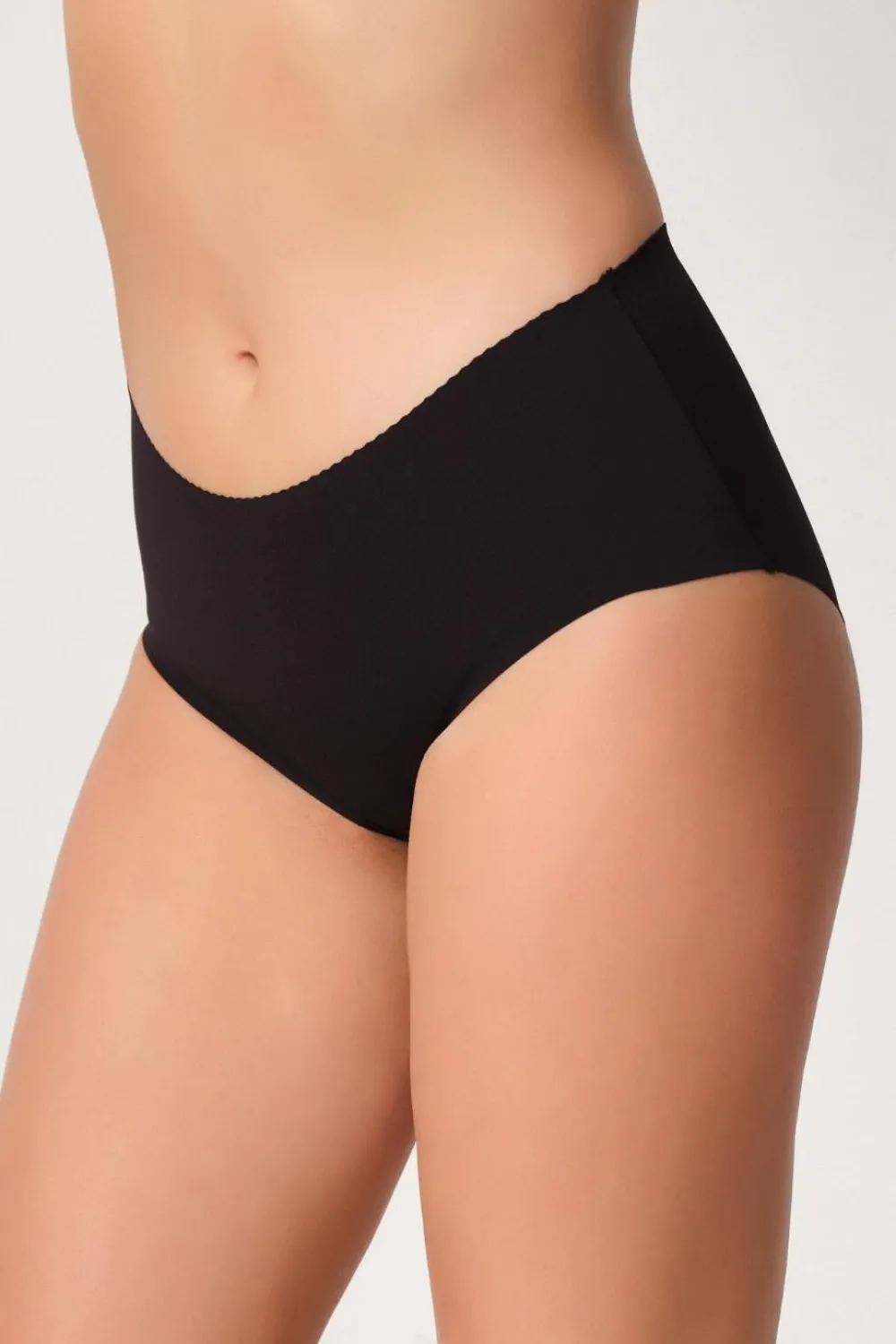Siyah MI  2702 Lazer Kesim Toparlayıcı Mama Slip Korse