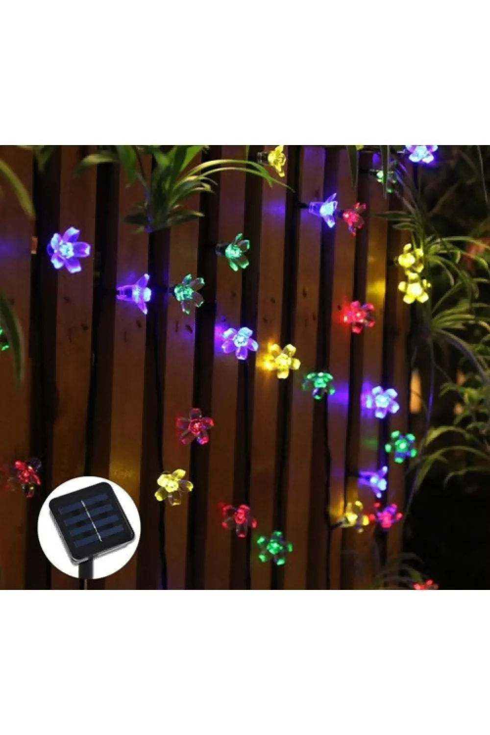 Solar 5m 50 Led Papatya RGB 8 Fonksiyonlu