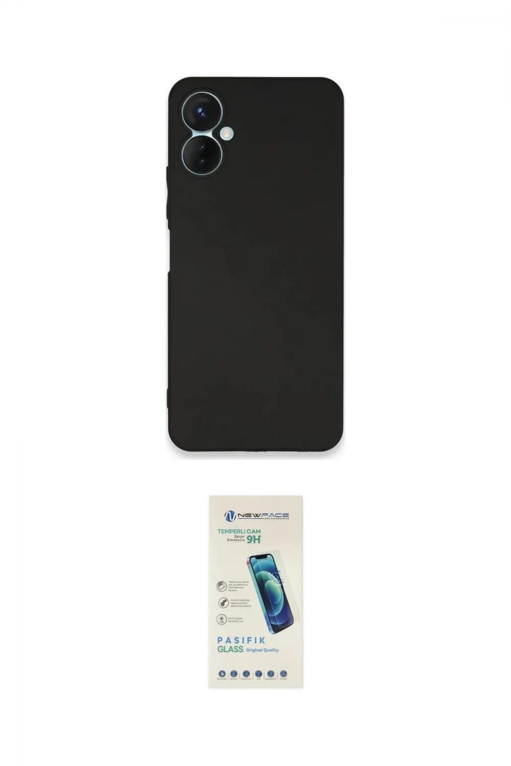 ieg™ Spark 9 Pro Kılıf Kozmos Yansıma Özel Seri - Şeffaf Pasifik Cam Ekran Koruyucu