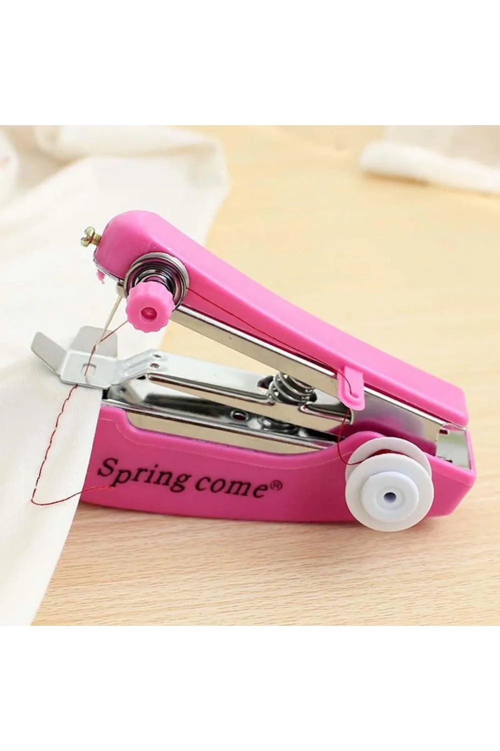 Spring Come Mini Kolay Seyehat ve Ev Tipi El Dikiş Dikme Makinası