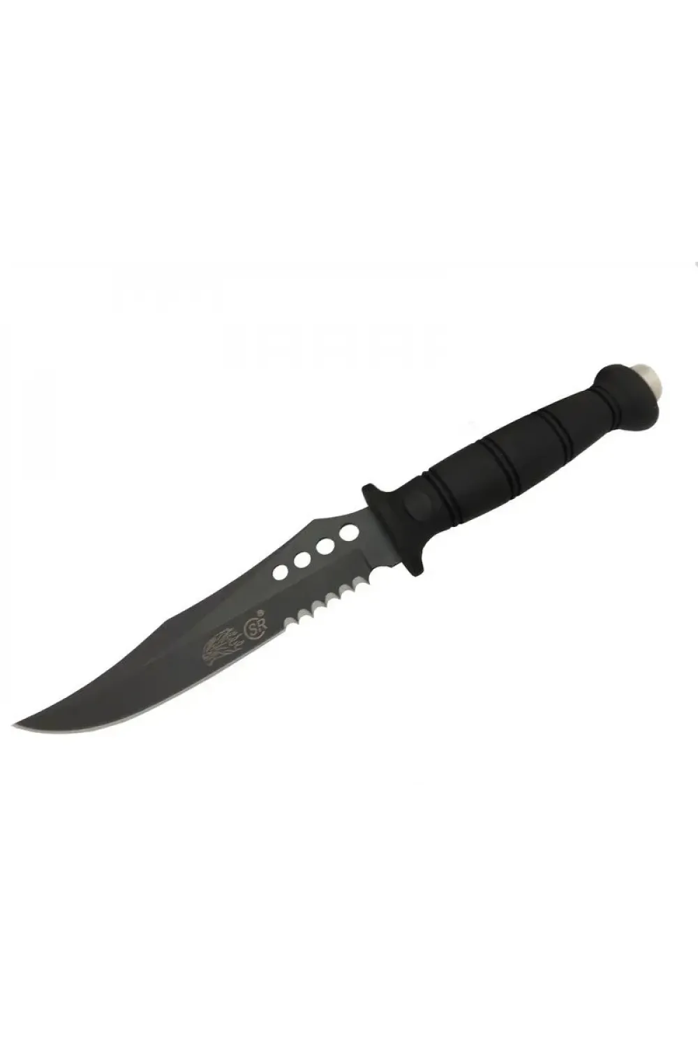 ieg™ SR S008B Lejyoner Tırtıklı Outdoor Bıçağı 29 cm - Kauçuk Sap, Perçinli