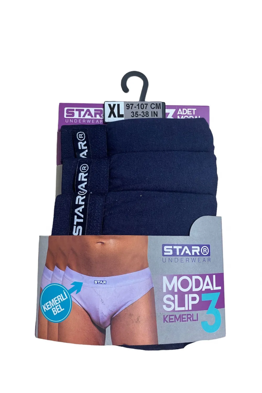 ieg™ Star 109 Erkek 3lü Modal Slip