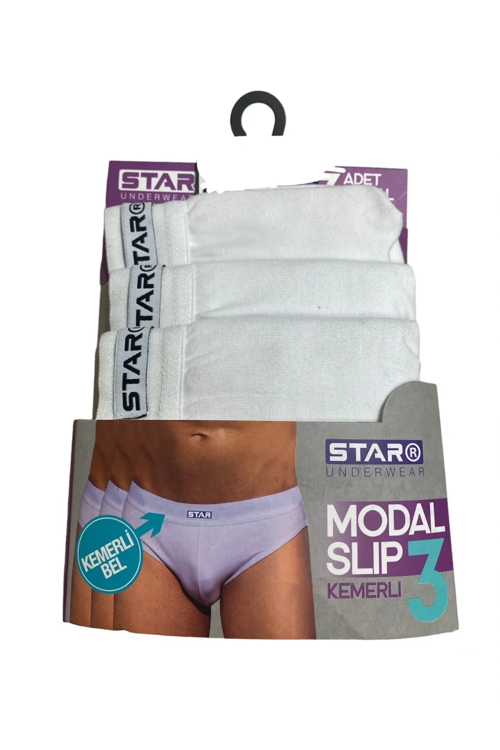 ieg™ Star 109 Erkek 3lü Modal Slip