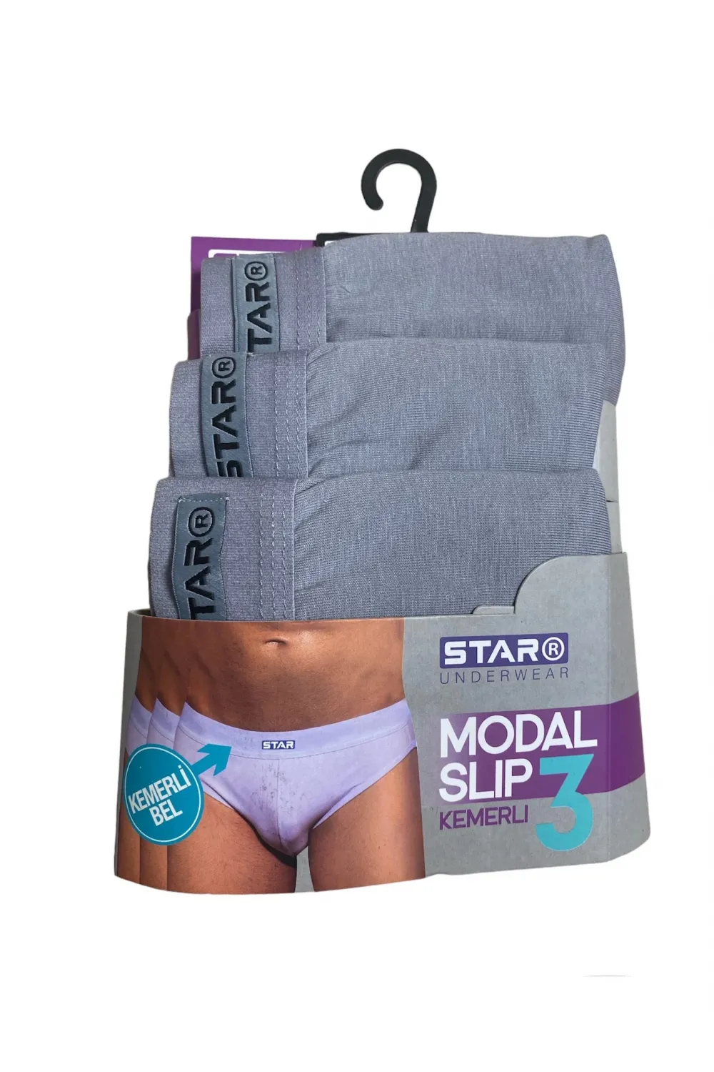ieg™ Star 109 Erkek 3lü Modal Slip