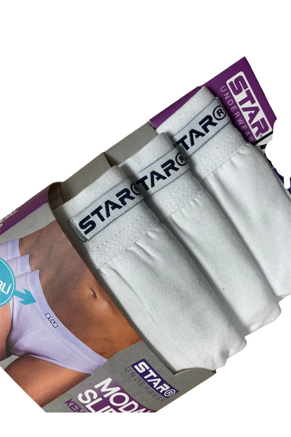 ieg™ Star 109 Erkek 3lü Modal Slip