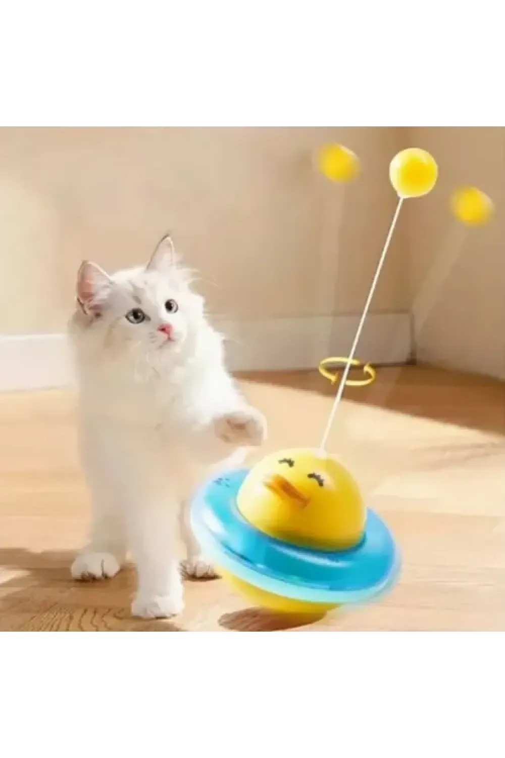 UFO Şekilli Ördek Kedi Oyuncağı
