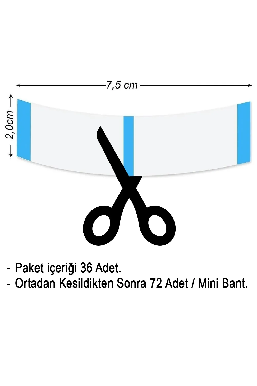 Ultra-Hold Minis Protez Saç Bandı 36 Adet / 72 Tabs
