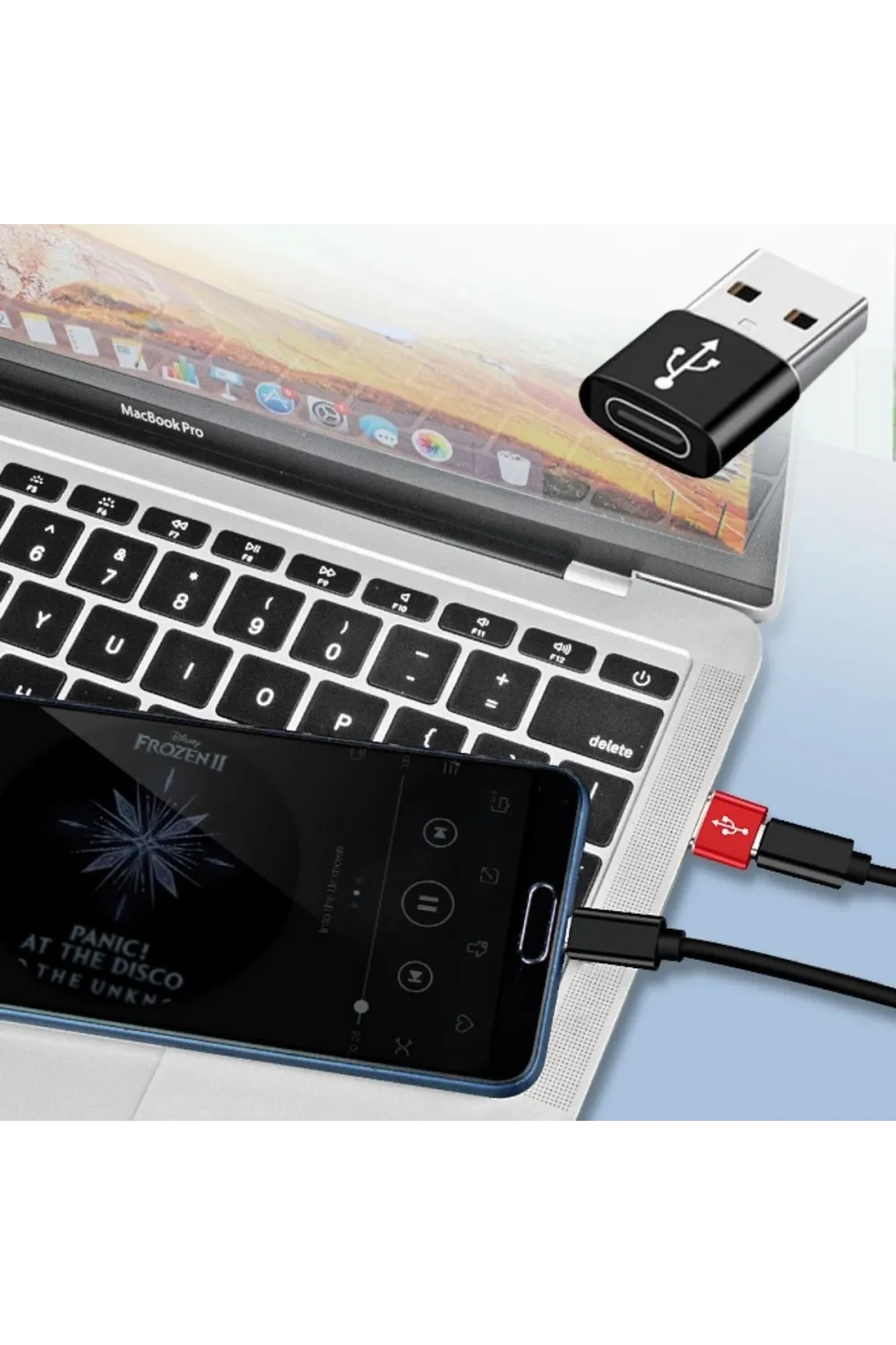 ieg™  USBden TYPE-C ye Dönüştürücü Adaptör Veri Aktarımı Sağlayıcı Şarj Data Çevirici