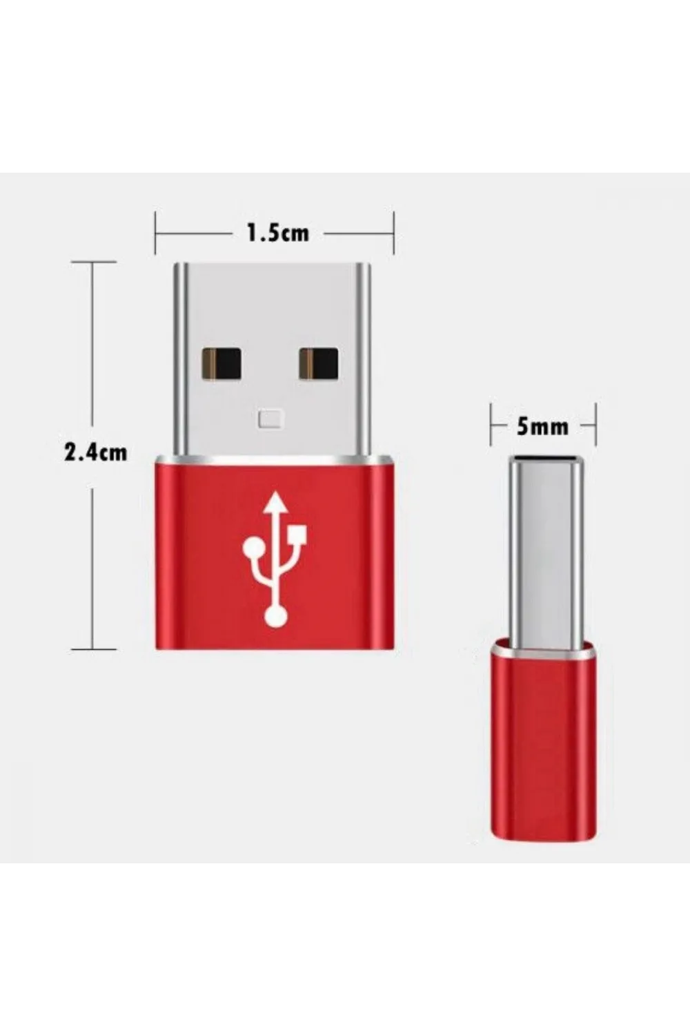 ieg™  USBden TYPE-C ye Dönüştürücü Adaptör Veri Aktarımı Sağlayıcı Şarj Data Çevirici