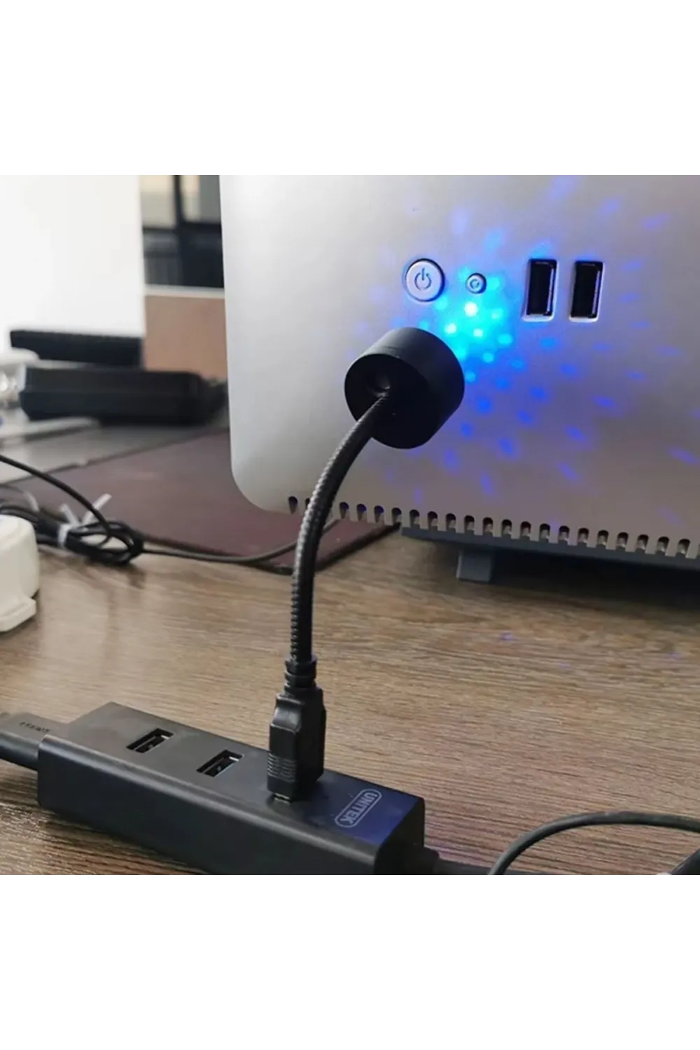 USB Sese Duyarlı 8 Farklı Mod Işıklı LED Atmosfer Işığı – Ambiyans Aydınlatması