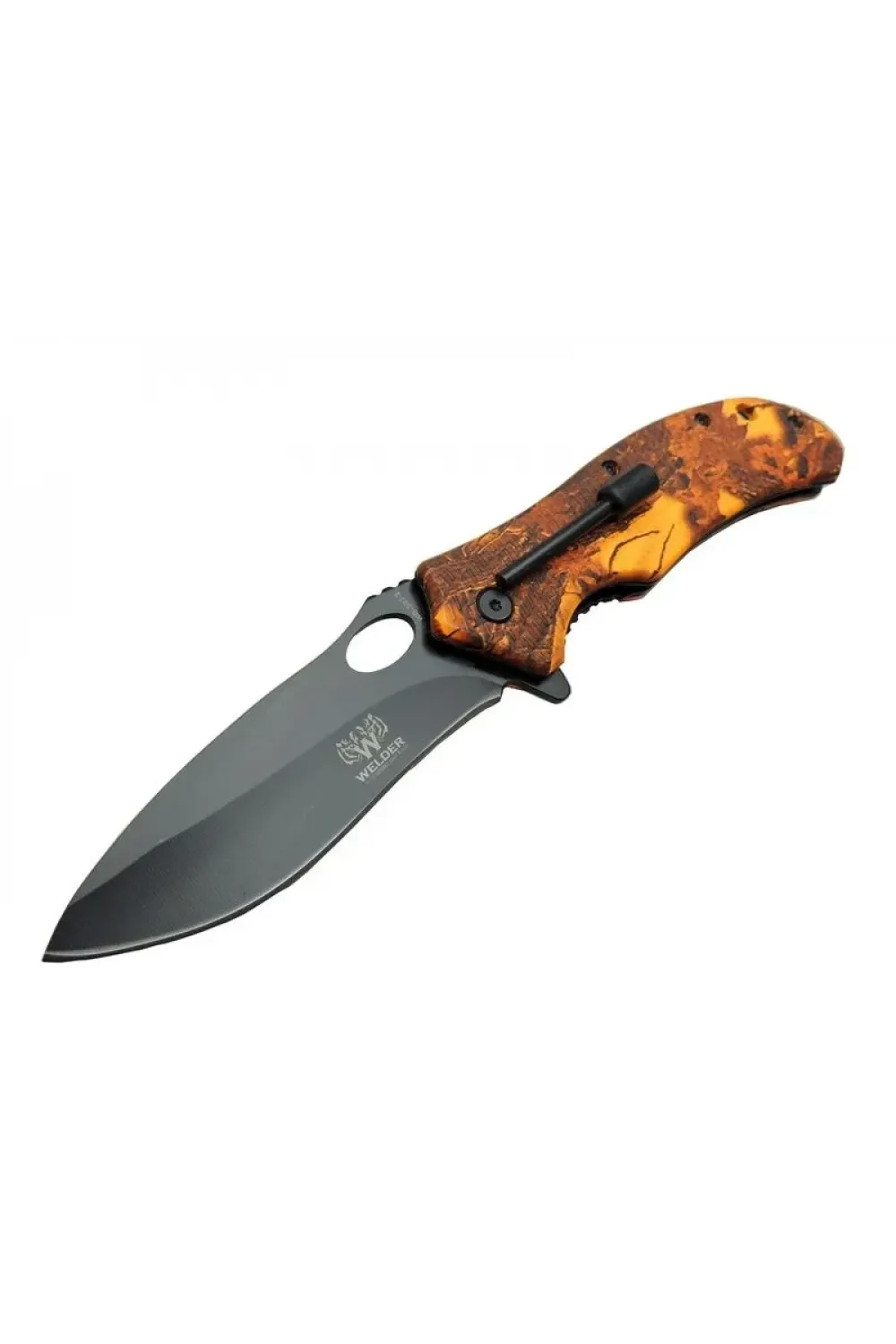 ieg™ Welder WD-503-2 Kamp Çakısı 21 cm - Magnezyum Çubuklu (Fire Starter), Plastik sap